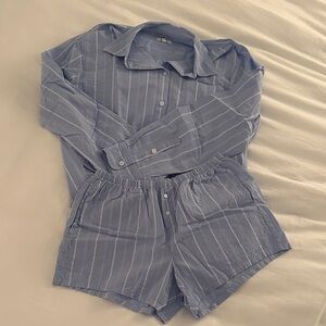 Aerie Light Blue Sleepwear Set